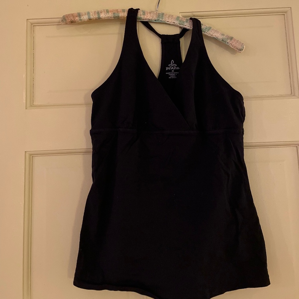 prAna Racerback Tank (M) Black